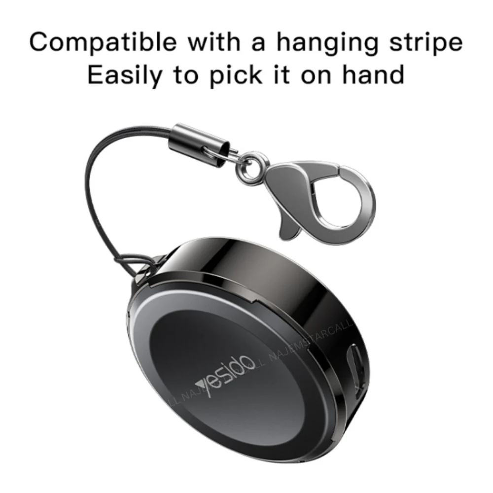 Yesido watch charger wireless magnet charging for galaxy series charging with type-c and lightning interfaces ds19 - Image 2