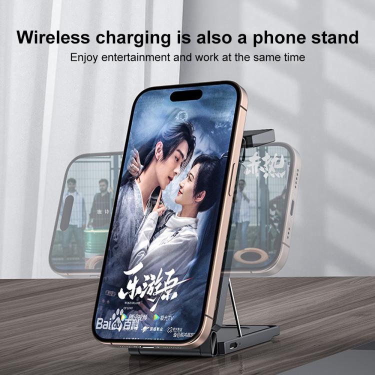 YESIDO WIRELESS CHARGER 3-IN-1 TRAVEL CHARGING STATION DS25 - Image 6